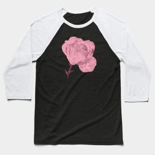 A Single Pale Rose Baseball T-Shirt